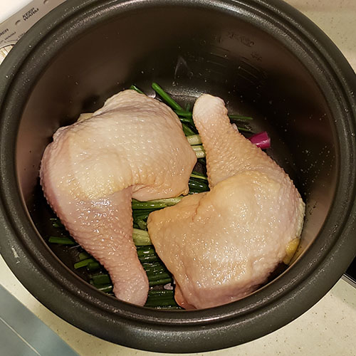 電飯煲煮雞脾
