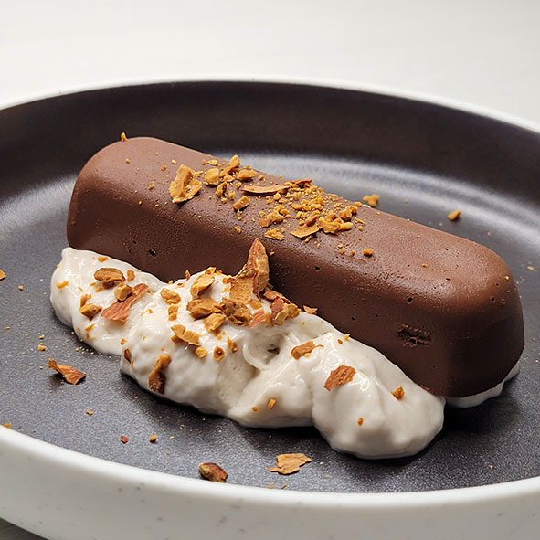 簡易朱古力甜品(朱古力+啤梨)