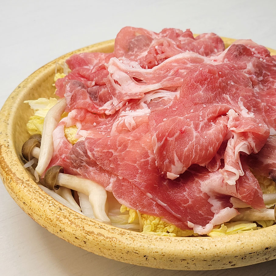 長谷園伊賀焼土鍋蔬菜豬肉片